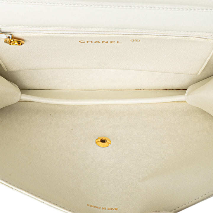 Chanel CC Matelassé Cuir d’agneau Simple rabat