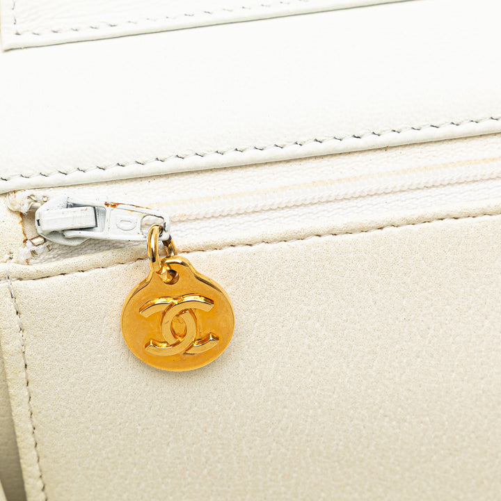 Chanel CC Matelassé Cuir d’agneau Simple rabat