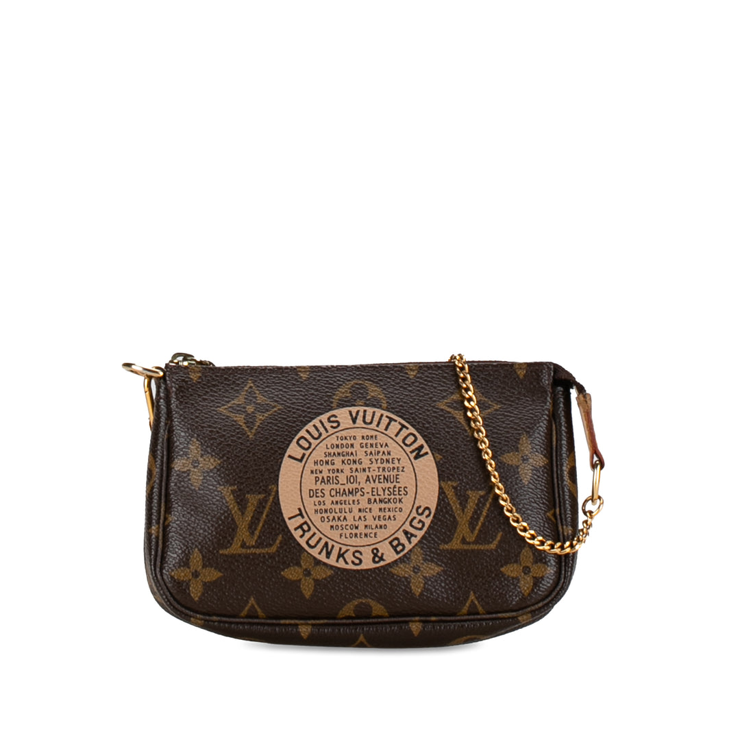 Monogram Trunks and Bags Mini Pochette Accessoires Brown - Gaby Paris