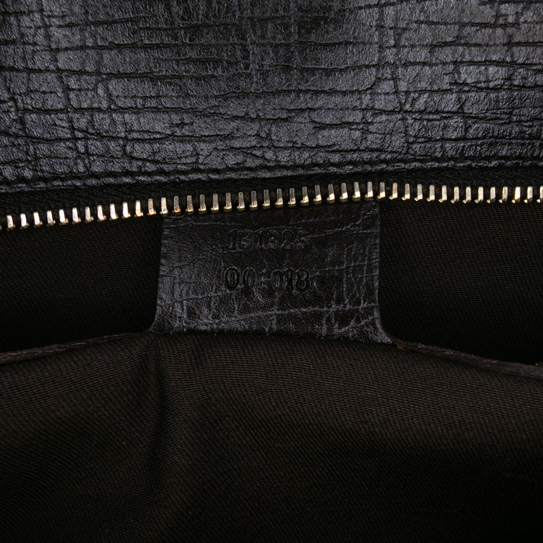 GG Canvas Web Junco Handbag Brown - Gaby Paris