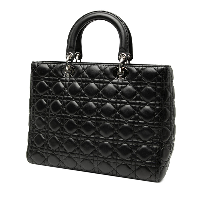 Dior Large Cuir d’agneau Cannage Lady Dior