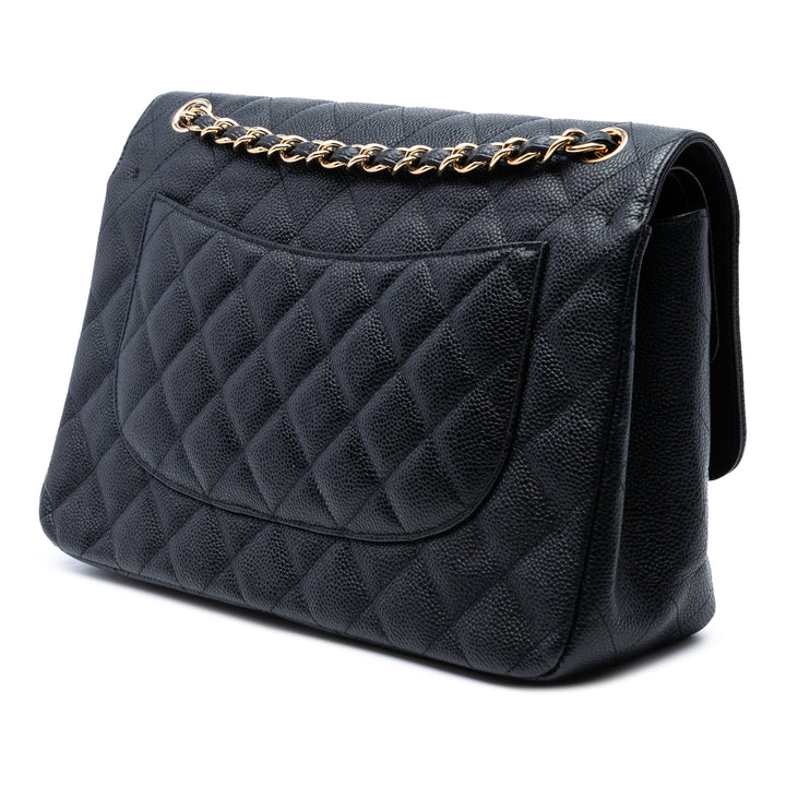 Chanel Jumbo Classic Caviar Double rabat Noir – GABY PARIS Authentique
