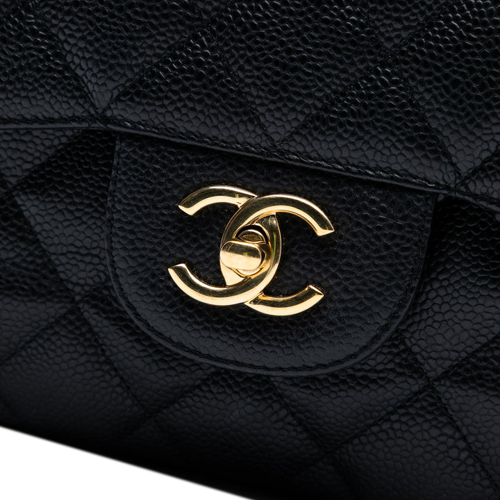 Chanel Jumbo Classic Caviar Double rabat Noir – GABY PARIS Authentique