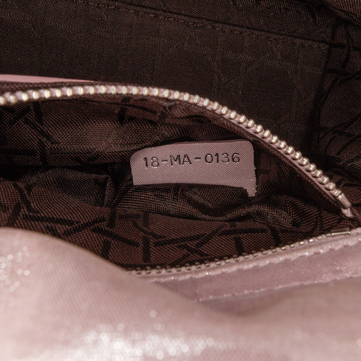 Mini Iridescent Lambskin Cannage Lady Dior Pink - Gaby Paris