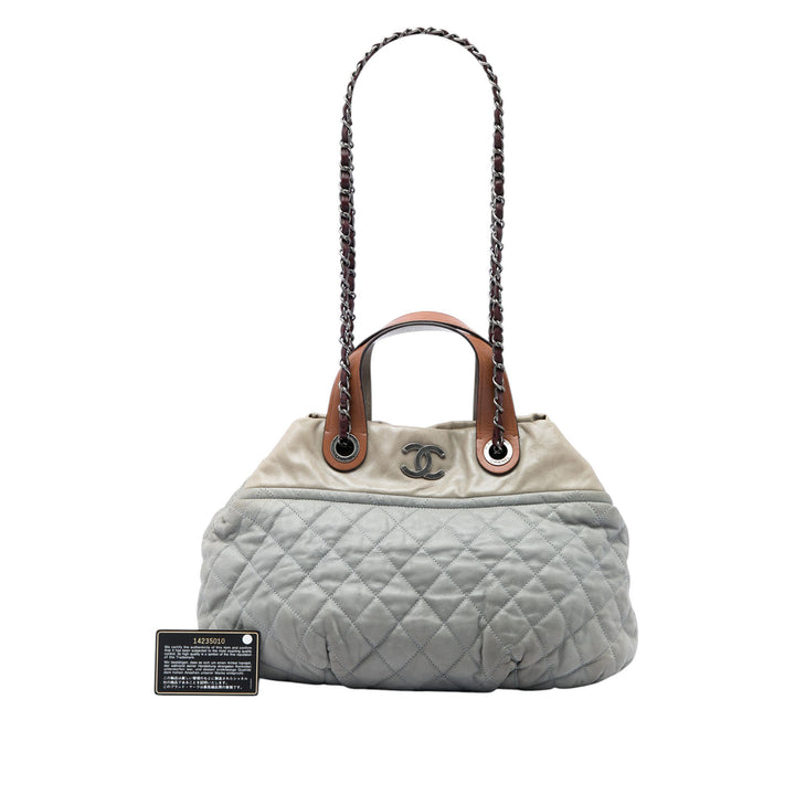 Paris Byzance In The Mix Cabas Petit Cuir de veau Gris