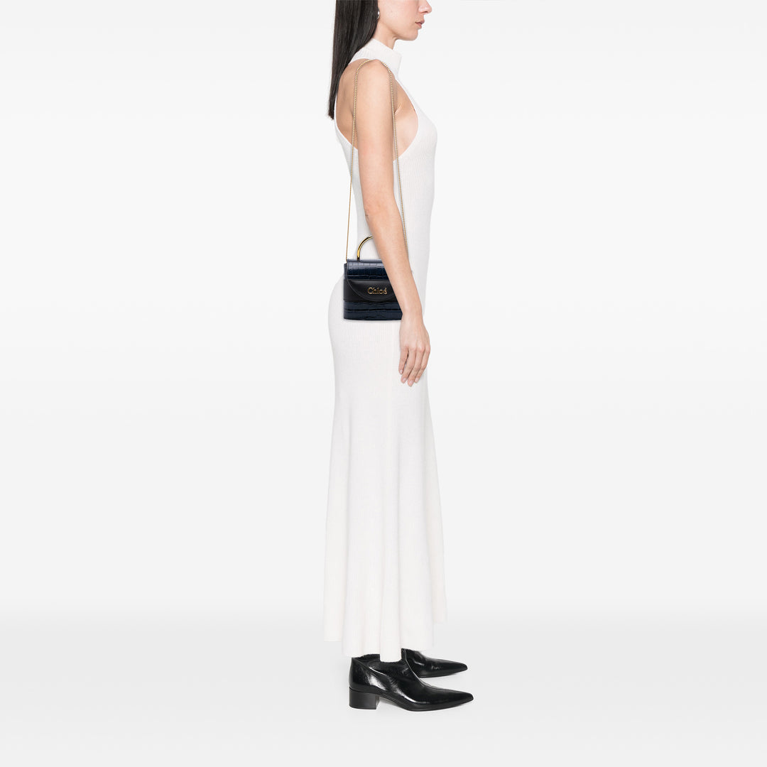 Chloé Croc embossé Cuir Aby Lock Sac – GABY PARIS Authentique