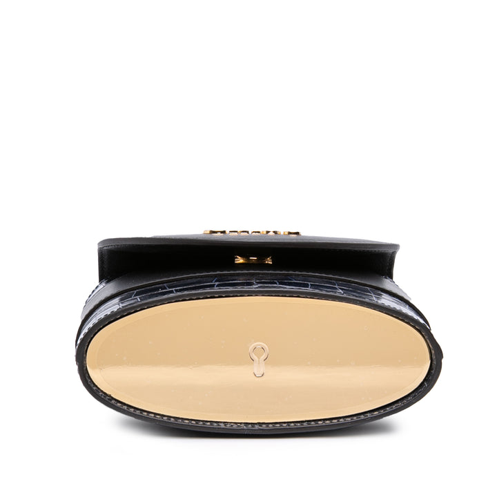 Chloé Croc embossé Cuir Aby Lock Sac – GABY PARIS Authentique