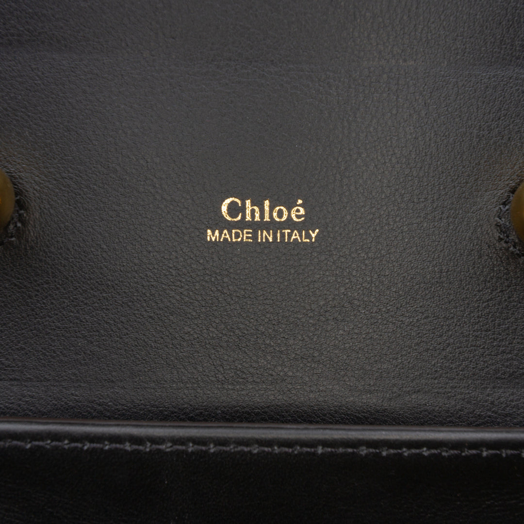 Chloé Croc embossé Cuir Aby Lock Sac – GABY PARIS Authentique