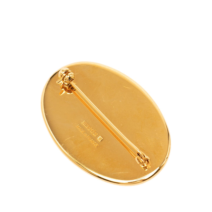 Hermès Émail Chevaux Pin Broche