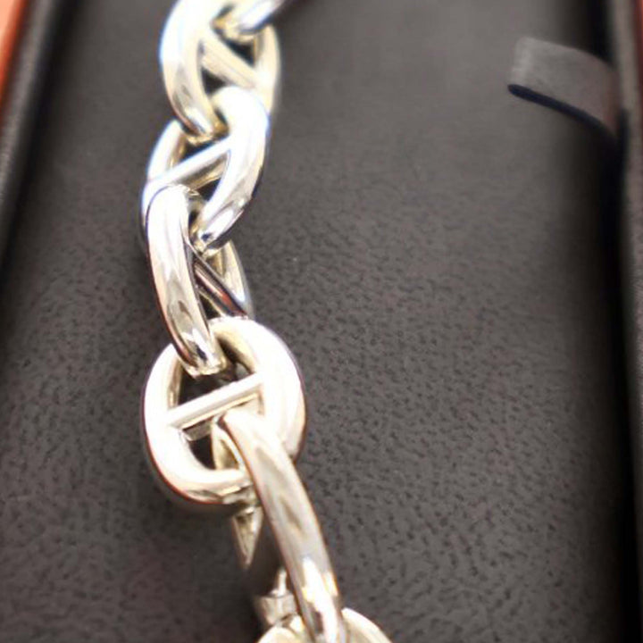 Large Model Sterling Silver Chaine D Ancre Bracelet Silver - Gaby Paris