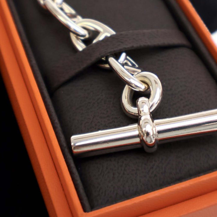 Large Model Sterling Silver Chaine D Ancre Bracelet Silver - Gaby Paris