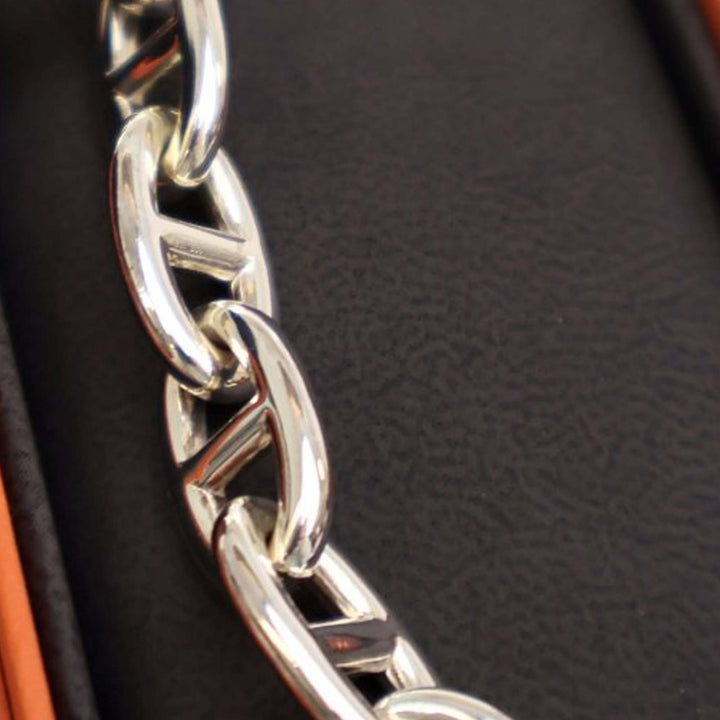 Large Model Sterling Silver Chaine D Ancre Bracelet Silver - Gaby Paris