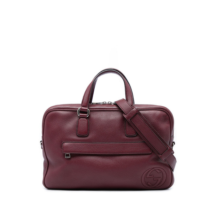 Soho Porte-documents Cuir de veau Rouge