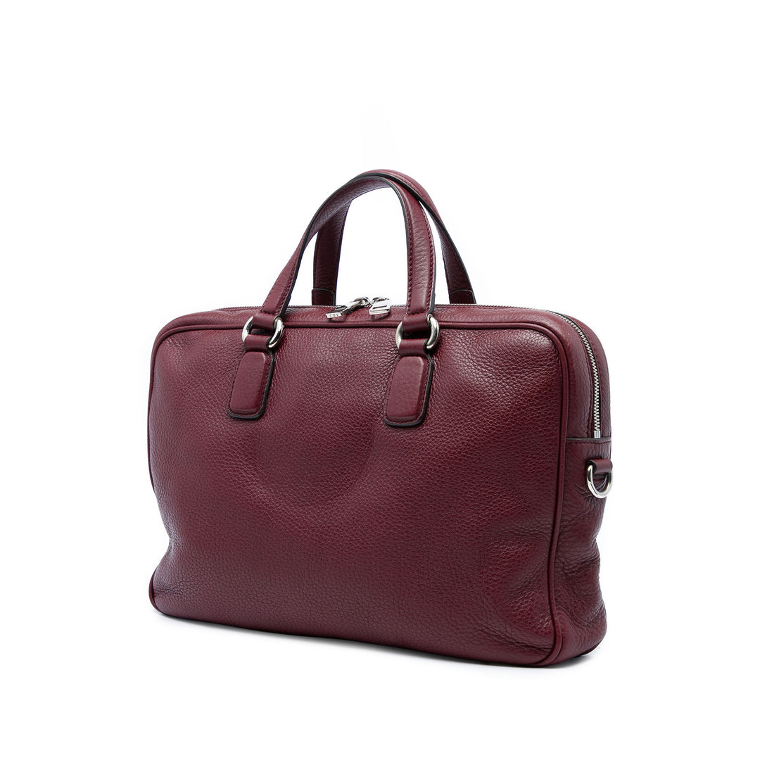 Soho Porte-documents Cuir de veau Rouge