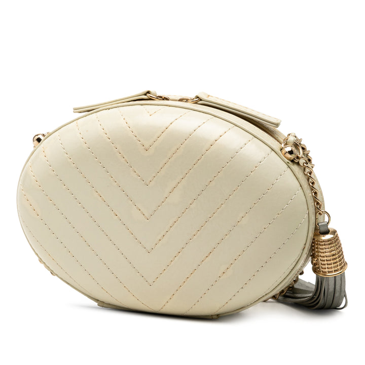 Chanel Chevron Cuir d’agneau La Pausa Evening Sac – GABY PARIS Authentique