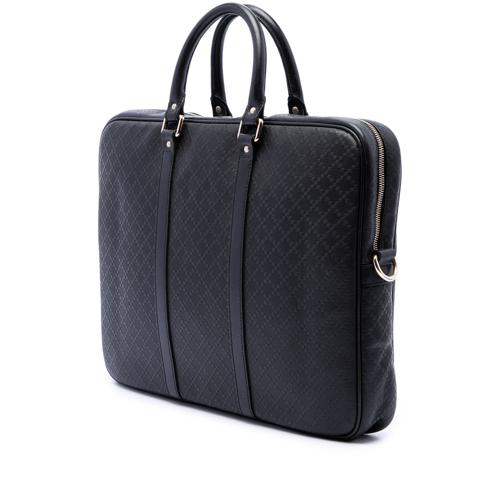 Gucci Porte-documents Diamante Business Cuir de veau Noir – vue 2 – GABY PARIS