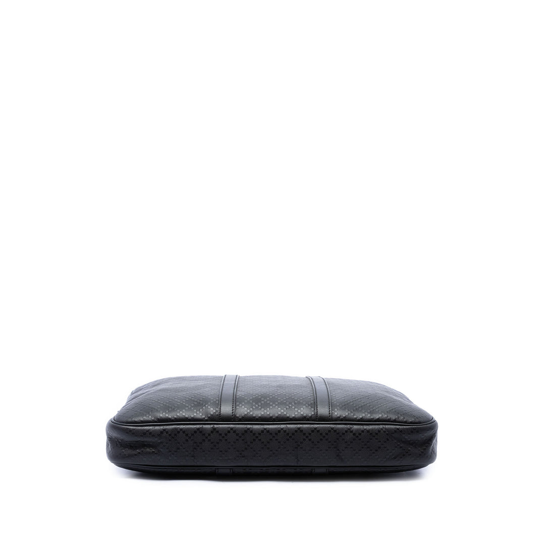 Gucci Porte-documents Diamante Business Cuir de veau Noir – vue 3 – GABY PARIS