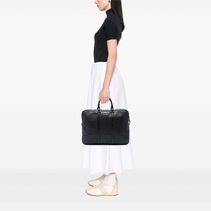 Gucci Porte-documents Diamante Business Cuir de veau Noir – vue 6 – GABY PARIS