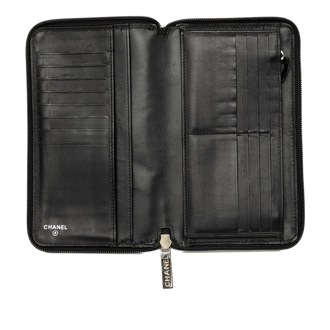 Chanel Portefeuille CC Zippé organisateur Cuir caviar Noir – vue 4 – GABY PARIS