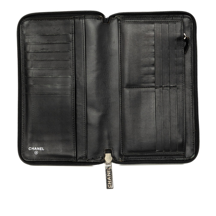 Chanel Portefeuille CC Zippé organisateur Cuir caviar Noir – vue 4 – GABY PARIS