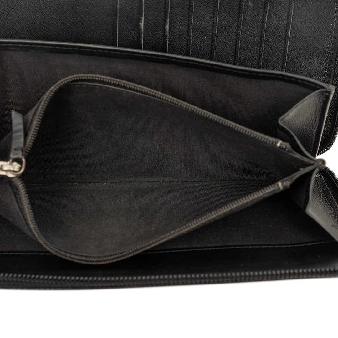 Chanel Portefeuille CC Zippé organisateur Cuir caviar Noir – vue 5 – GABY PARIS