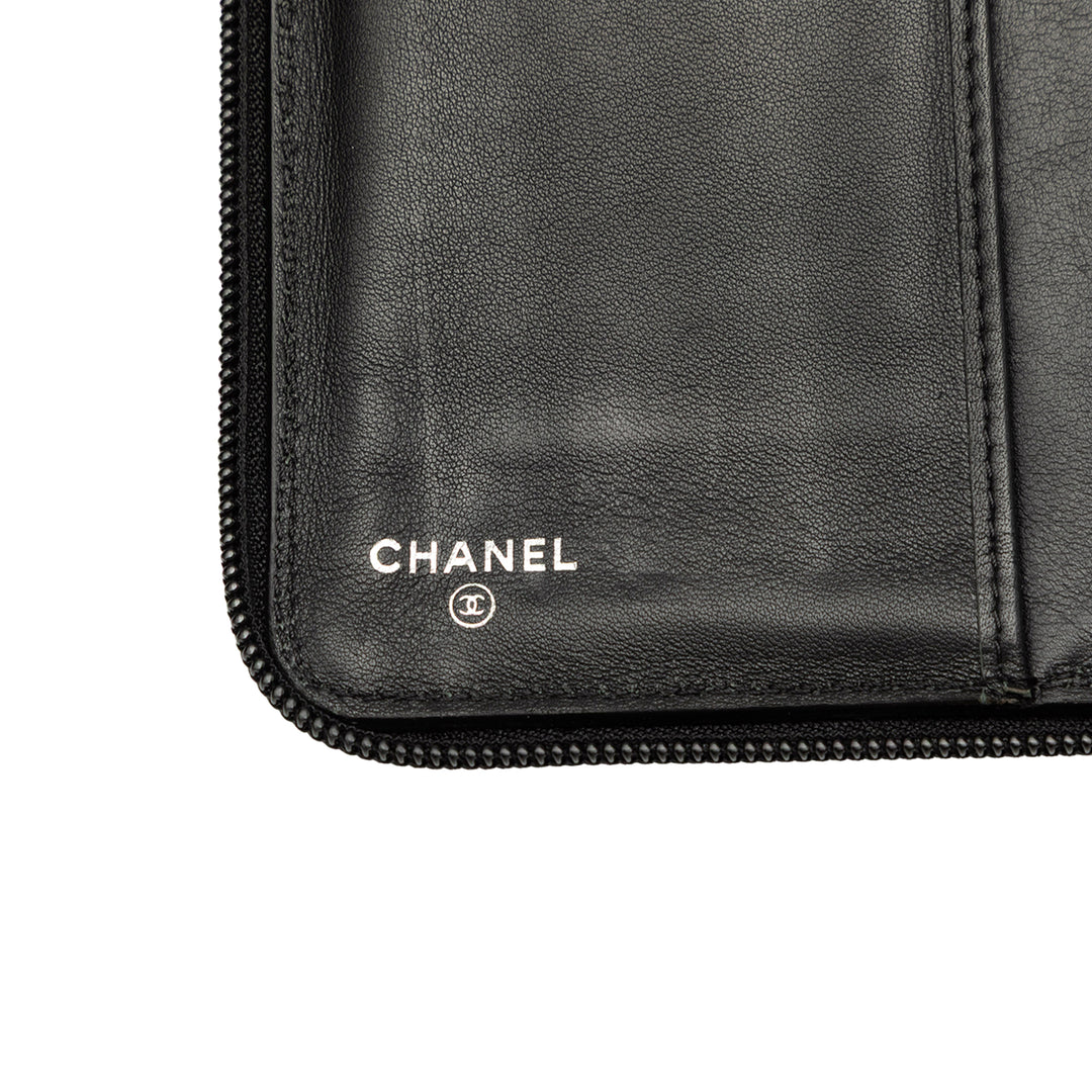 Chanel Portefeuille CC Zippé organisateur Cuir caviar Noir – vue 6 – GABY PARIS