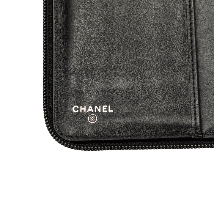 Chanel Portefeuille CC Zippé organisateur Cuir caviar Noir – vue 6 – GABY PARIS