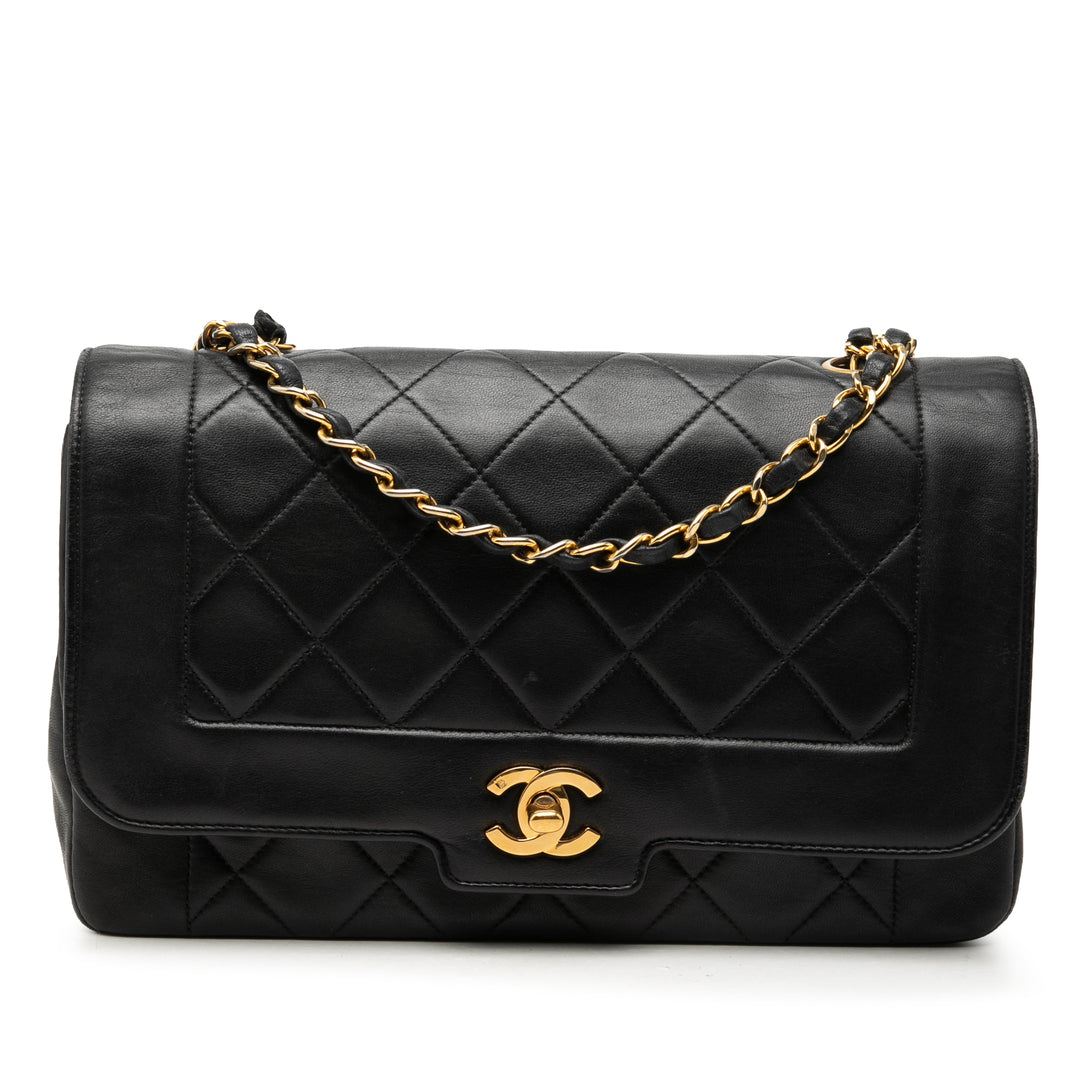 Chanel Medium Cuir d’agneau Diana Rabat intégral