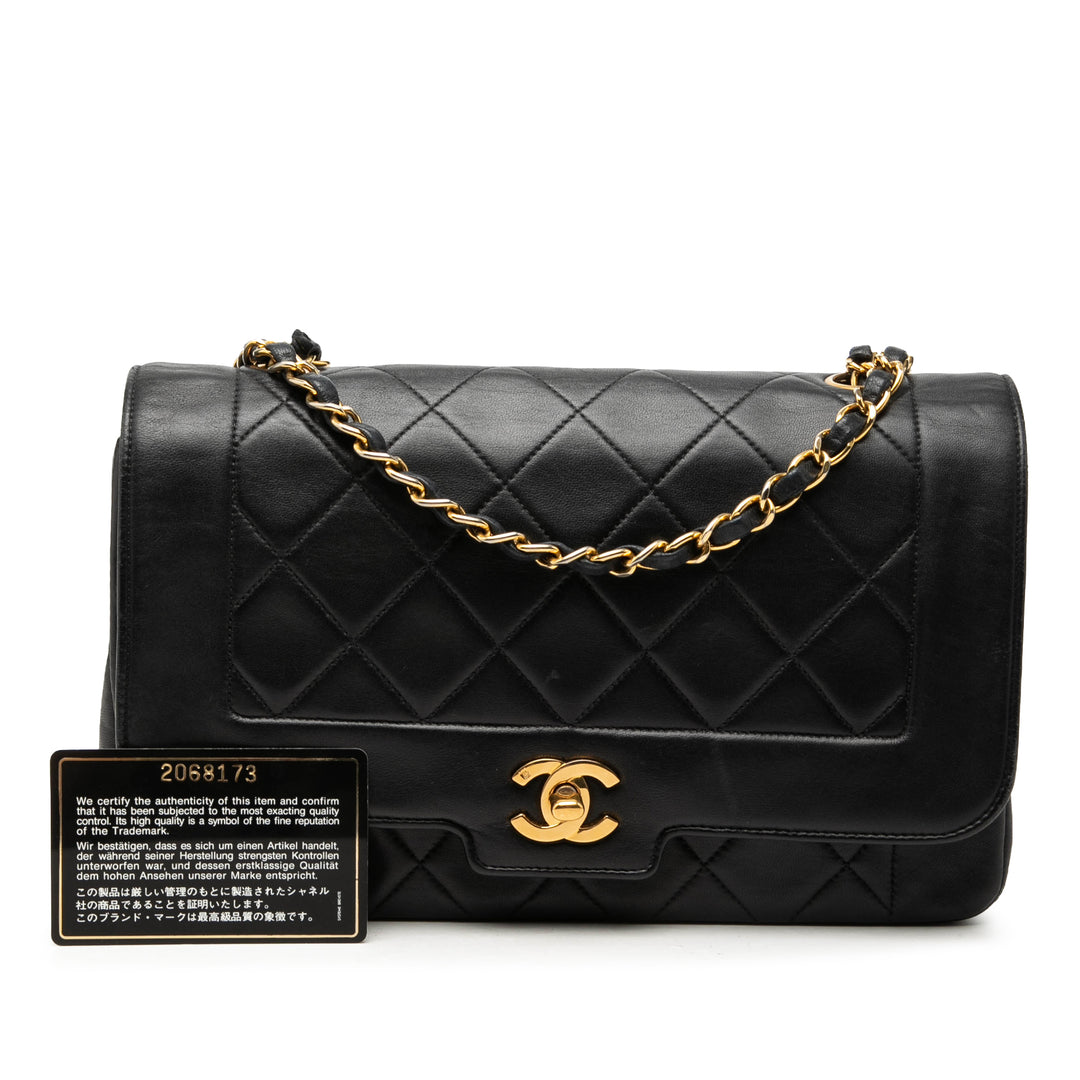 Chanel Medium Cuir d’agneau Diana Rabat intégral