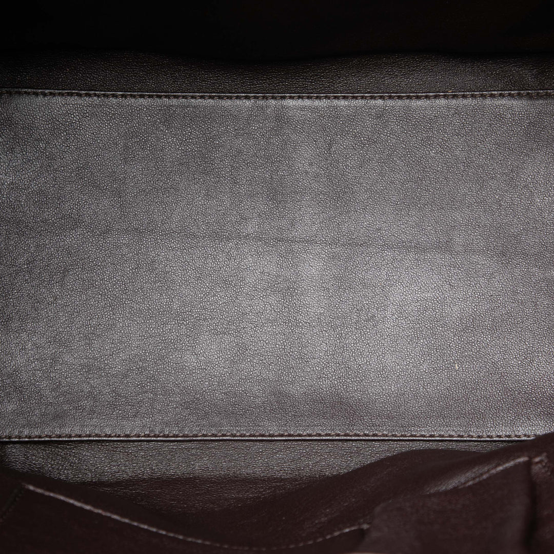 Celine Mini Tricolor Toile et Cuir Luggage Cabas