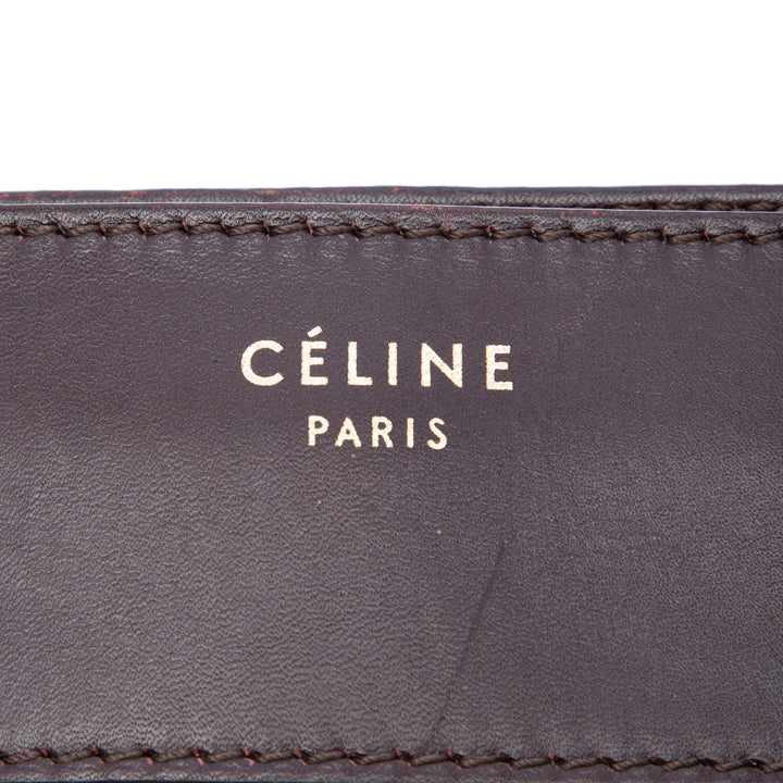 Celine Mini Tricolor Toile et Cuir Luggage Cabas
