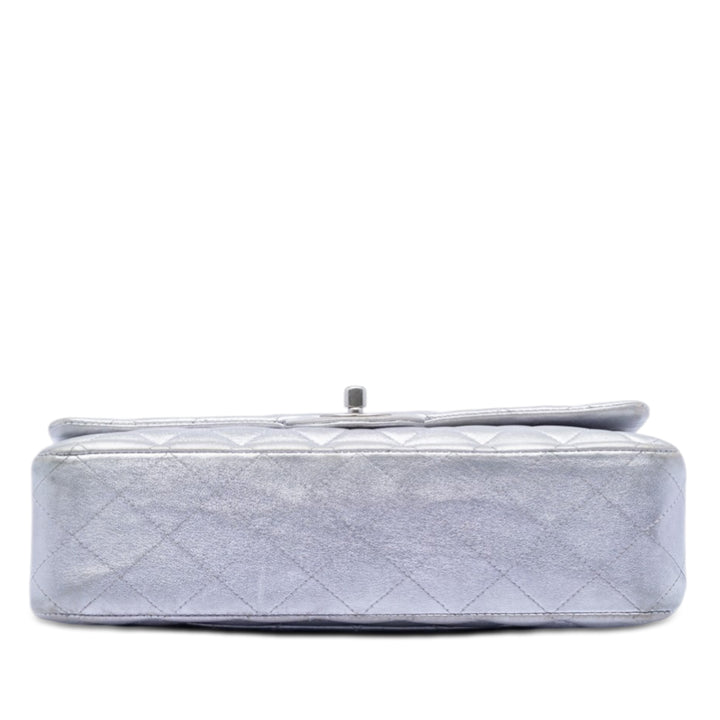 Chanel Medium Classic Metallic Cuir d’agneau Double rabat