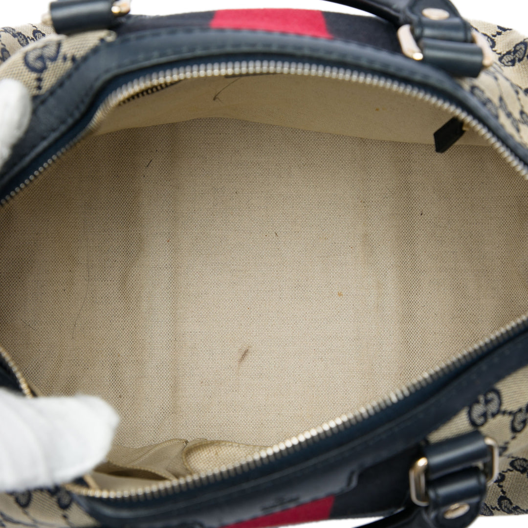 Gucci GG Web Joy Boston Sac Moyen Beige