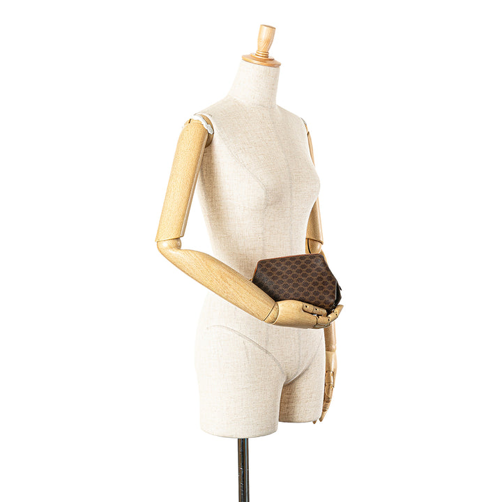 Macadam Coated Canvas Pouch Brown - Gaby Paris