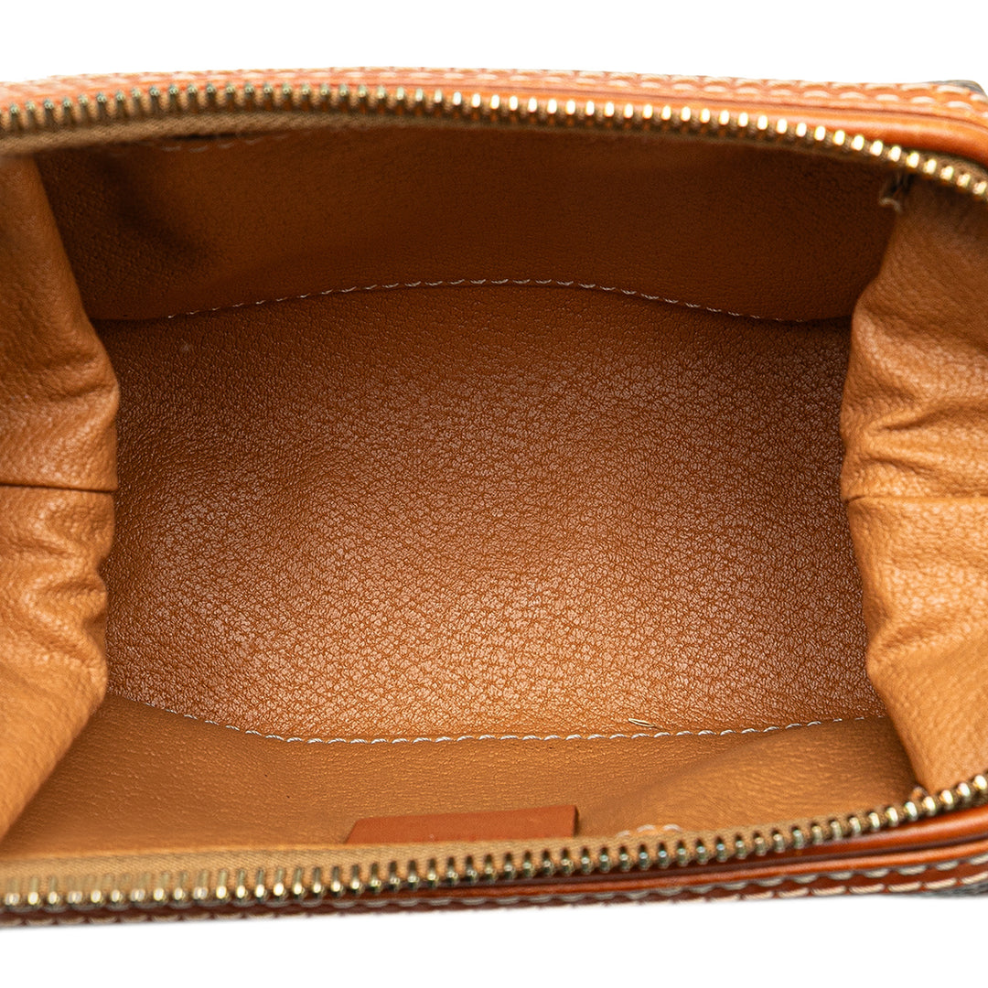 Macadam Coated Canvas Pouch Brown - Gaby Paris