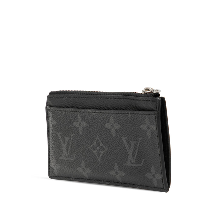 Louis Vuitton Monogram Eclipse Reverse Taigarama Coin Card Holder
