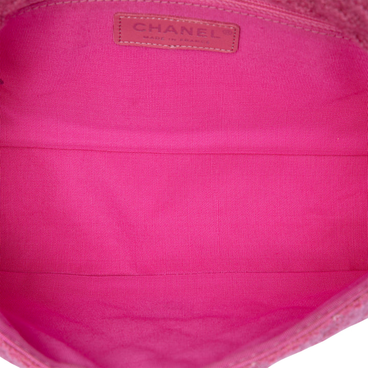 Matelassé Reissue 2.55 Easy Messenger à rabat Petit Tweed Rose