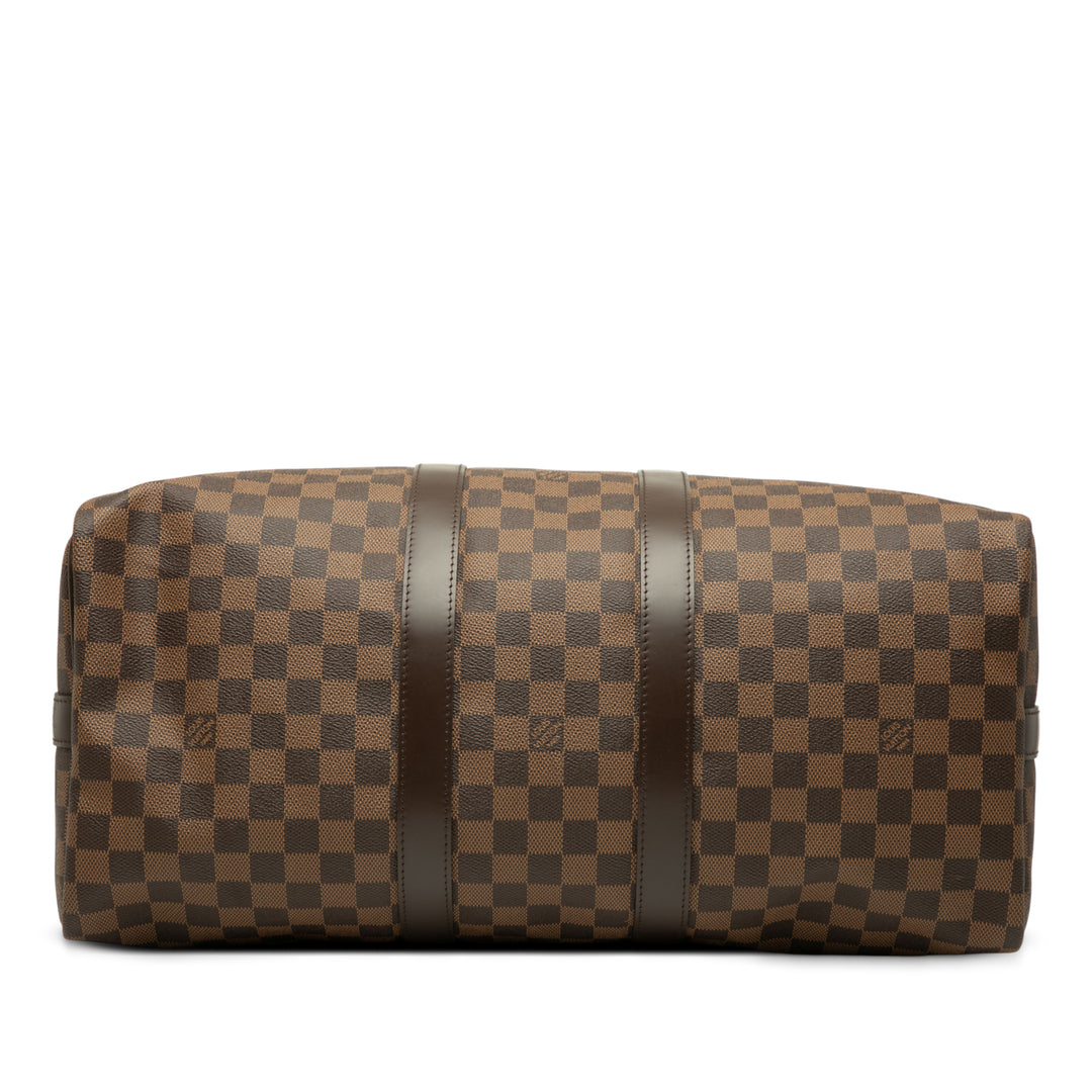 Louis Vuitton Damier Ebene Keepall Bandouliere 45 Marron