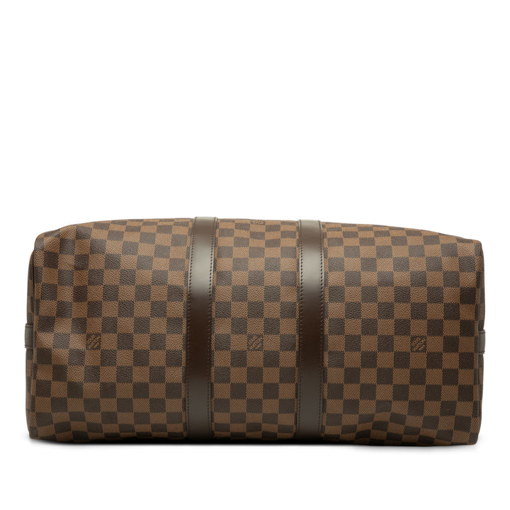 Louis Vuitton Damier Ebene Keepall Bandouliere 45 Marron