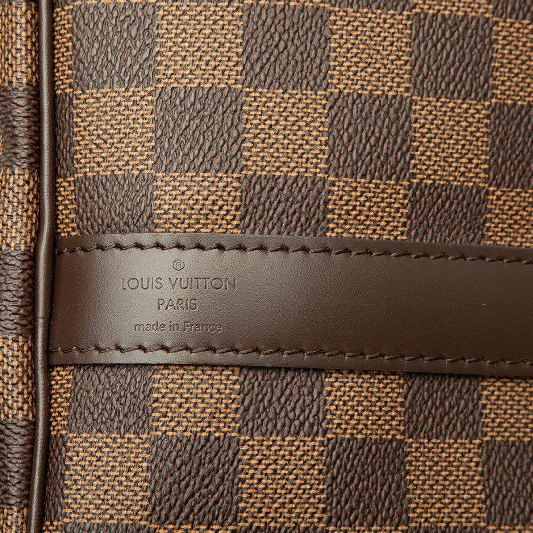 Louis Vuitton Damier Ebene Keepall Bandouliere 45 Marron