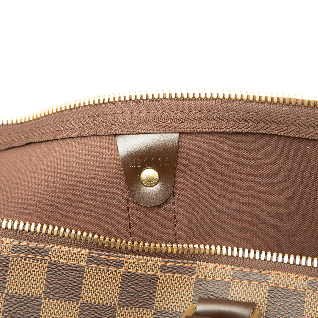 Louis Vuitton Damier Ebene Keepall Bandouliere 45 Marron
