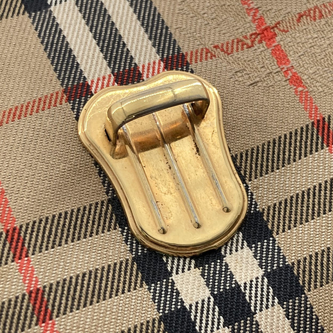Burberry Haymarket Check Sac à dos Beige – vue 12 – GABY PARIS