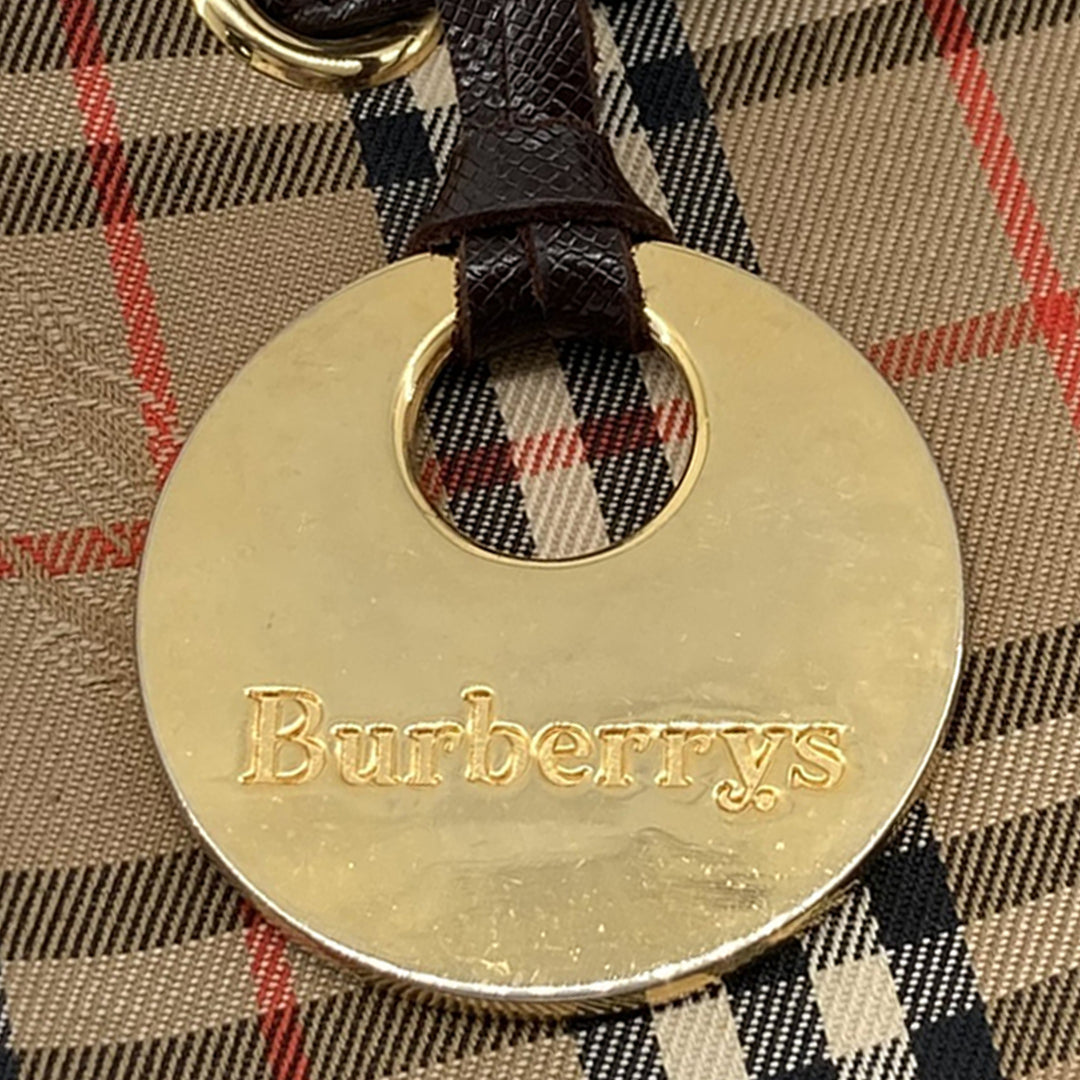Burberry Haymarket Check Sac à dos Beige – vue 6 – GABY PARIS