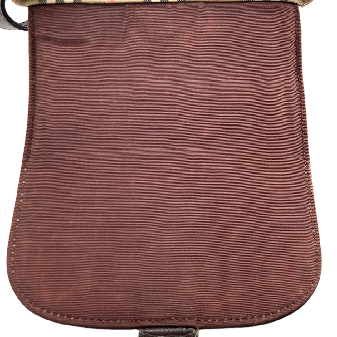 Burberry Haymarket Check Sac à dos Beige – vue 9 – GABY PARIS