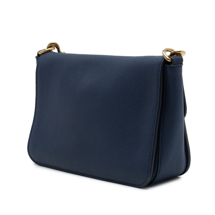 Souple Jackie Sac Cuir de veau Bleu