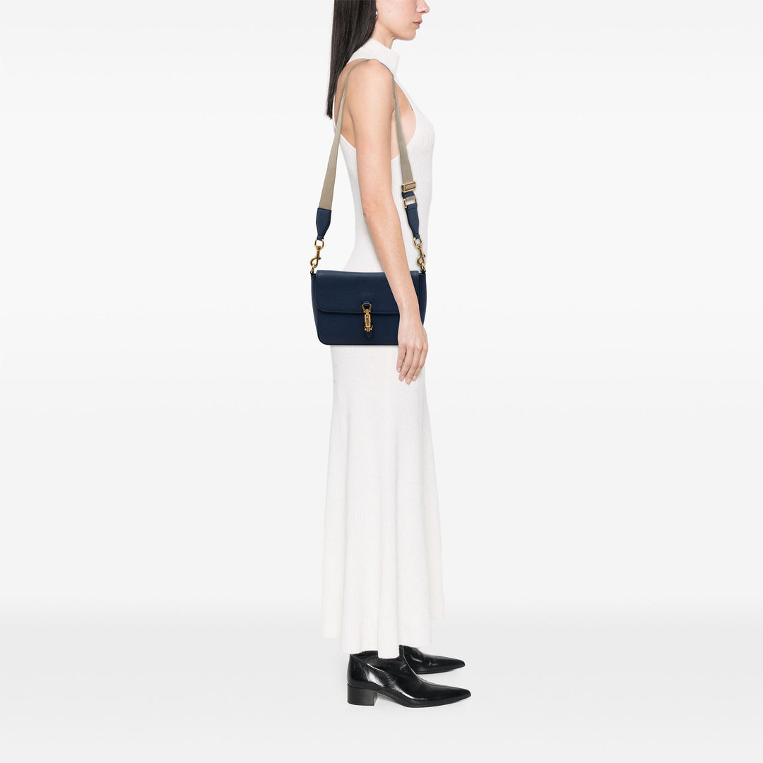 Souple Jackie Sac Cuir de veau Bleu