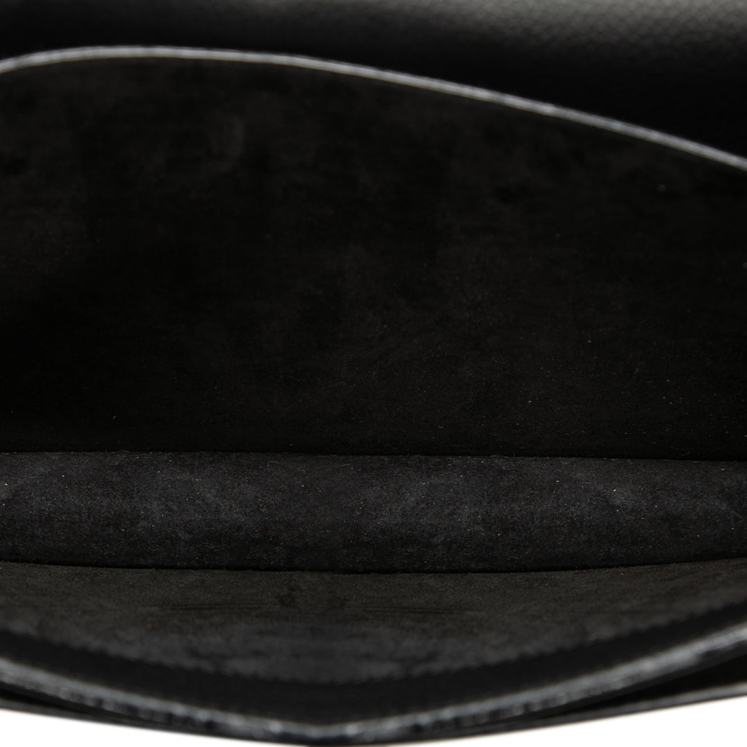 Saint Laurent Medium Cuir de veau grainé Monogram Sunset Sac porté croisé