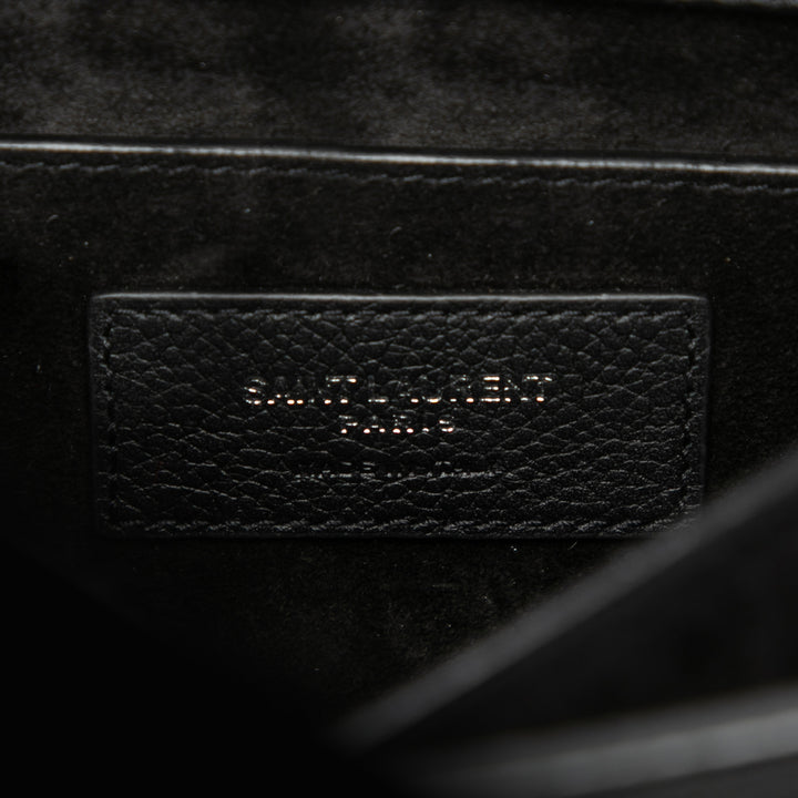 Saint Laurent Medium Cuir de veau grainé Monogram Sunset Sac porté croisé