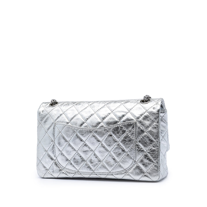 Chanel Matelassé Metallic vieilli Cuir de veau Reissue 2.55 Double rabat 226