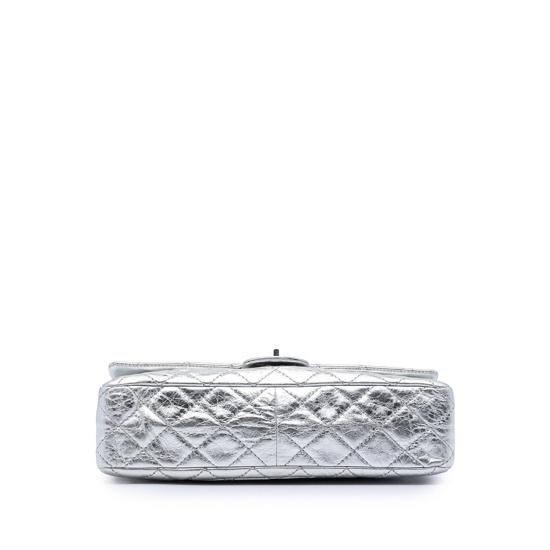 Chanel Matelassé Metallic vieilli Cuir de veau Reissue 2.55 Double rabat 226